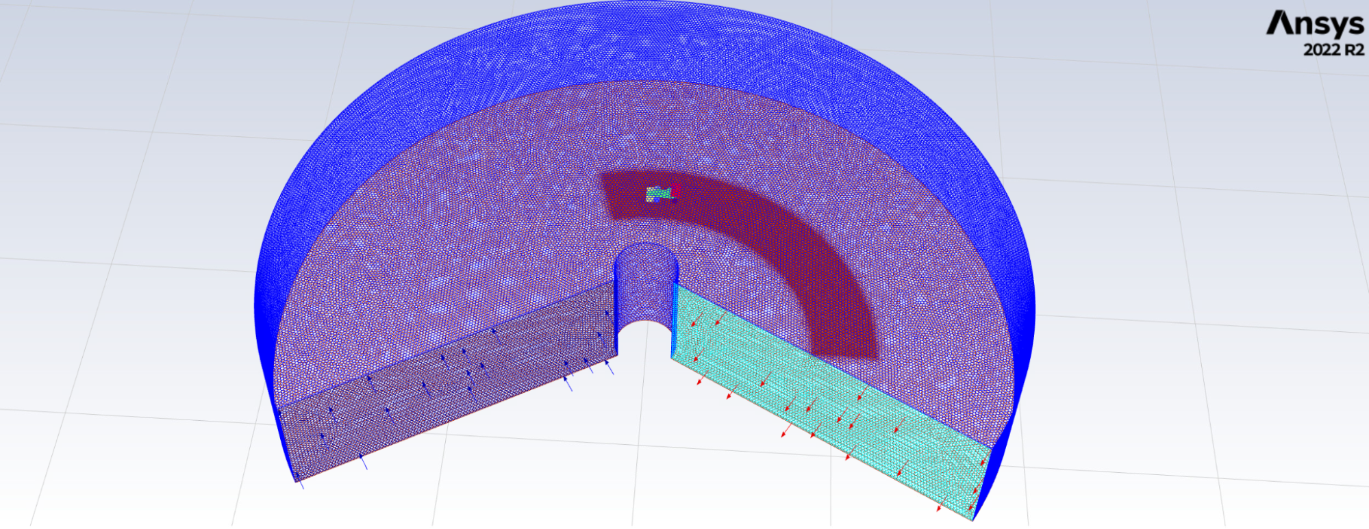 Cornering CFD domain mesh